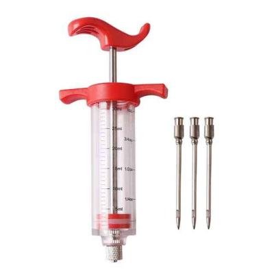 China Barbecue Meat Syringe Stored Marinade - Stainless Steel 3 Syringe Sauce Injection for sale