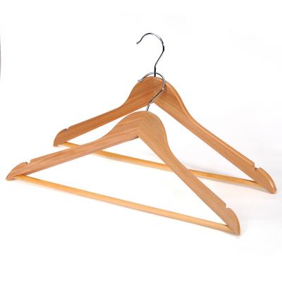 China SHOW Custom Lotus Cedar Beech Wooden Clothing Coat Suit Cape Hanger for sale