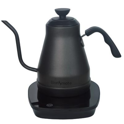 China 360 Degree Base Matt Black 1L/1.2L Gooseneck Rotating Electric Kettle With Temperature Presets 1000ml Teapot Electric Kettles With Temperature Control for sale