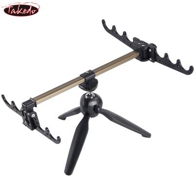 China Newcomers Wholesale Aluminum /Plastic TAKEDO XQ01 Ice Fishing Rod Holder Raft Support Reinforced Ice Fishing Raft Fishing Bracket for sale