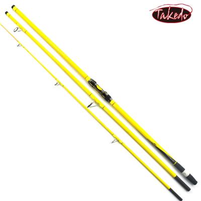 China TAKEDO 2019 New Carbon Surf Casting Rod Chinese OEM TK16416 Fishing Carbon 3 Sections Beach Surfcasting Rods Long Cast Rods for sale