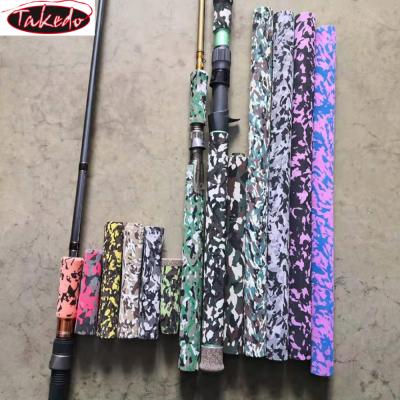 China TAKEDO EVA Fishing Rod Buildings Camouflage Hand Grip Components EVA Foam Handle for sale