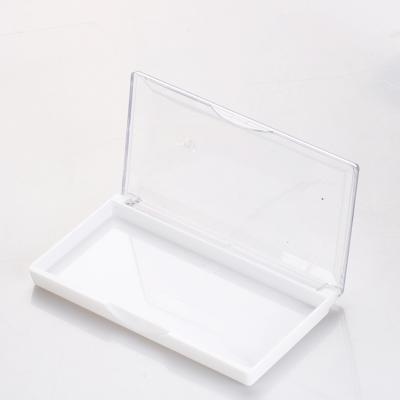 China High Quality White Empty PS Cosmetics Jars Customizable Eyelash Cosmetic Packaging for sale