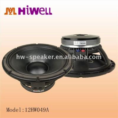 China 12 Inch PORTABLE Pro 6 Ohm Mid Speaker Woofers for sale