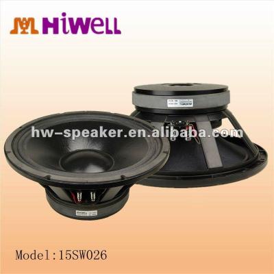 China 15 Inch 600W RMS 1200 Program PORTABLE Subwoofer Speaker W for sale