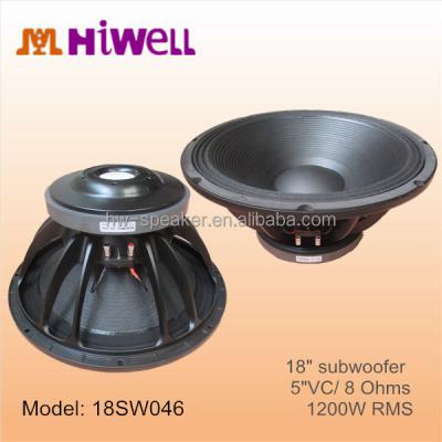 China 18 Inch PORTABLE Subwoofer with USA CONE Size Quality Products for sale