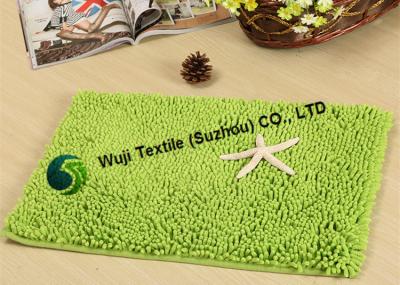 China Shiny Soft Chenille Polyester Carpet , Microfiber Bathroom Carpet for Drying Feet for sale