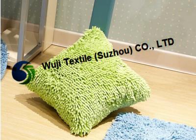 China Super Cozy and Soft Chenille Cushion , Lime Green Chenille Cushions for Sofa Rest for sale