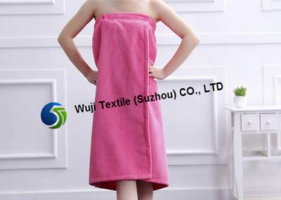 China Super Absorbent Comfortable Microfiber Bath Skirt in Women Dress Pink White for sale