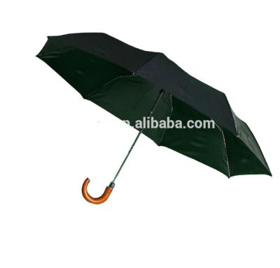 China CLASSIC Promotional Wooden Automatic Open 2 Hook Handle Hook Handle Umbrella for sale