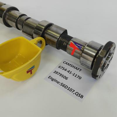 China Machinery Repair Shops Machinery Engine Camshaft 6754-41-1170 3979506 For PC200-8 Excavator Engine S6D107 QSB6.7 for sale