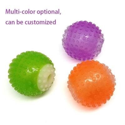 China Sustainable Attractive Dog Chew Ball, Glow At Night, Treats And Squeaky Toy For Dog Bite Teeth for sale