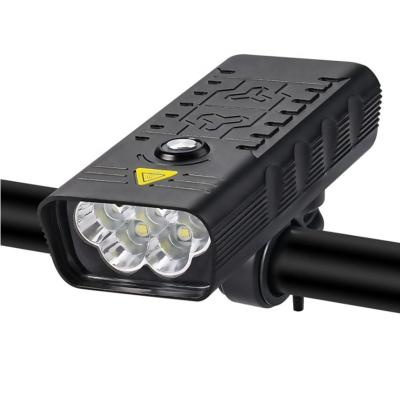 China Super Bright Rise 5 LED Super Bright Bike Front Light, Type-C Mount Rechargeable 1000 Lumens Night IP55 Waterproof Mountain Bicycle Light for sale