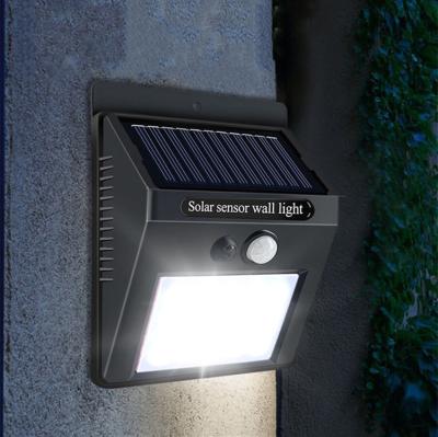 China Waterproof 20LED Garden Motion Sensor Solar Powered Wall Lamp, ABS Plastic PIR Sensor Solar LED Garden Light for sale