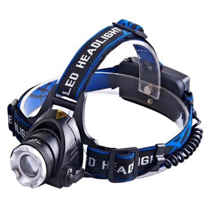 China Moving Head Light Waterproof USB Charging Powerful Head Light, XML T6 10W Rechargeable Zoom Headlights for Fishing Working Camping Hiking Hunting for sale