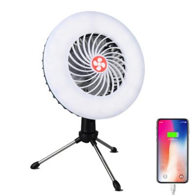 China power bank & Fan Function 9 in 1 IP44 USB Rechargeable Camping Tent Light, Multifunctional Outdoor Camp Lantern Led Camping Light with Fan and Power Bank for sale