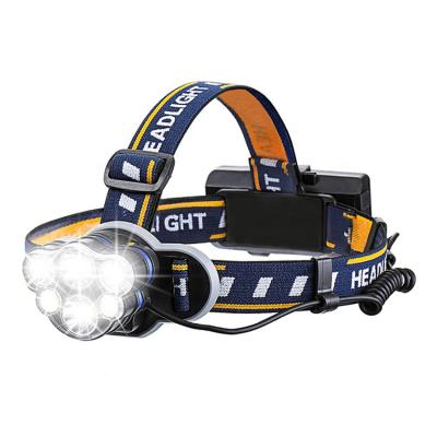 China Head Moving Light High Power 6LED Frontal USB Charging Mack Head Lamp, XML-T6 USB Rechargeable Headlight for Outdoor Hunting Camping for sale