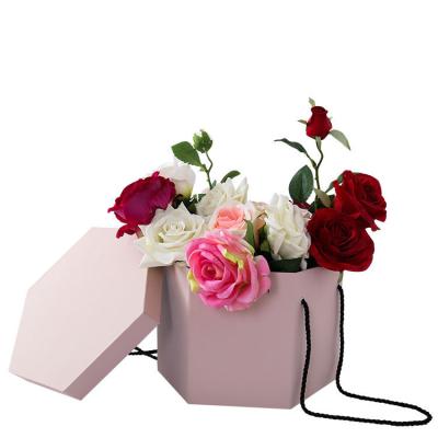 Κίνα Yi wu factory Custom Luxury Florist Bouquet Paper Square Rose Box Packaging Flower Gift Box Flower Box προς πώληση