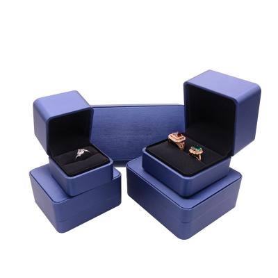 China Custom Jewelry Packaging Box Recycled Materials Earring Necklace Ring Box With Logo for sale