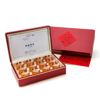 China Luxury Wooden Packaging Boxes Dubai Custom Logo Design With Gold Frame for sale