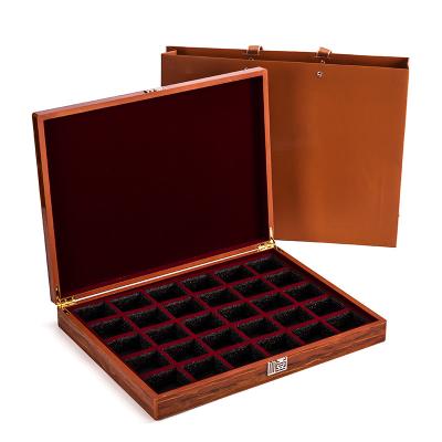 China Unique Glossy Wooden Packaging Box Lacquer Handmade Luxury Custom Storage Tea Box Mdf zu verkaufen