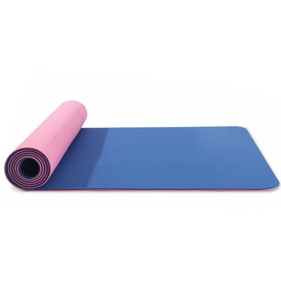 China Durable Custom Logo Double Tape Non Slip Color Personalized Yoga Mat For Beginners for sale