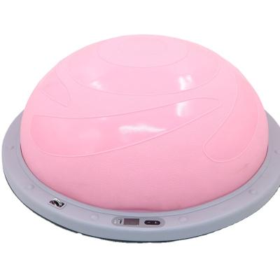 China Hand Muscle Exercises 58cm Speed ​​Ball Pilates Half Automatic Inflatable Yoga Smart Balance Ball for sale