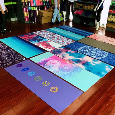 China Best Eco - Friendly Non Slip Custom Copy Patterned Eco PVC Yoga Mat For Beginner for sale