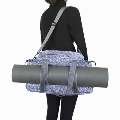 China Durable Purpose Yoga Mat Carry Tote Bag Large Capacity Multi Adjustable Shoulder Strap Yoga Bag for sale