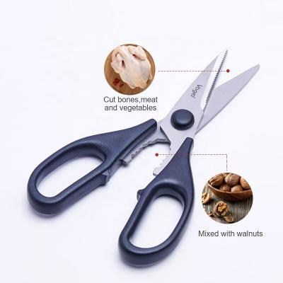 China New household universal multifunctional cutting scissors cutting meat stainless steel with kitchen scissors for sale