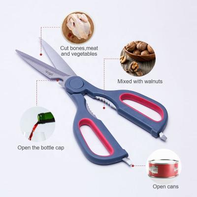 China Multi Function Mulit-purpose Stainless Steel Chicken Bone Scissors Meat Vegetable Cutter Shears For Kitchen Scissors for sale