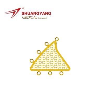 China Mastoid surgery repair cranial and skull bond titanium plate orthopedic implant anodized cranial titanium mesh for sale