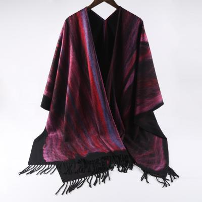 China Soft Touch Feeling Winter Fashion Fringe Warm Colorful Long Shawl Scarf Women Shawls Large For Lady Female Accessories for sale