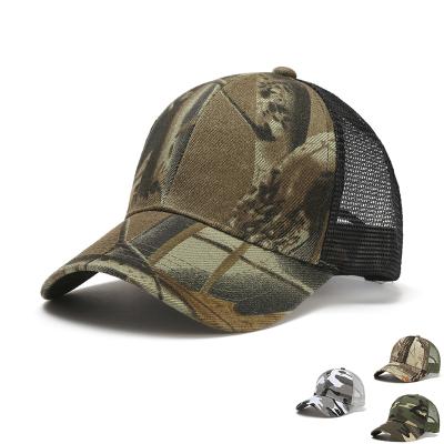 China Wholesale JOINT Blank Tactical Camouflage Baseball Cap Style Hats Military Trucker Mesh Cap For Unisex for sale