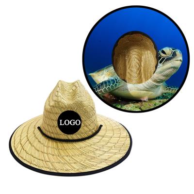 China Customized Eco-Friendly Logo Fashionable Sun Hats Sombrero Mexico Safari Hawaii Surf Personalized Straw Hat For Surfing Beach Tropical Hat for sale