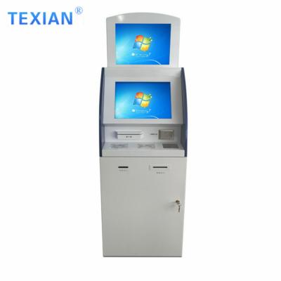 China Self-service quiz 19/22 inch all-in-one touch screen terminal ticket vending self-service ticket printing booth queuing print for sale