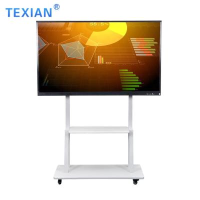 China Office School Multimedia Machine 75 Inch Multimedia Conference School Electronic Panel Blackboard Touch Interactive Display Screen for sale