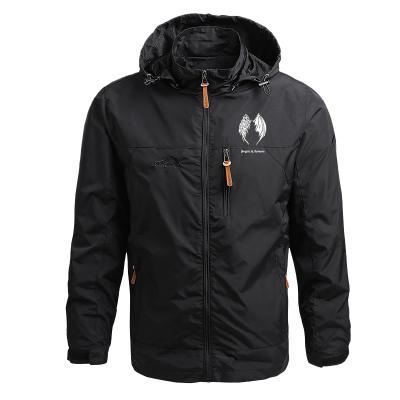 China Hooded Collar Breathable Autumn Waterproof Plus Size Outdoor Softshell Hood Jacket Man Customized Breathable Support for sale