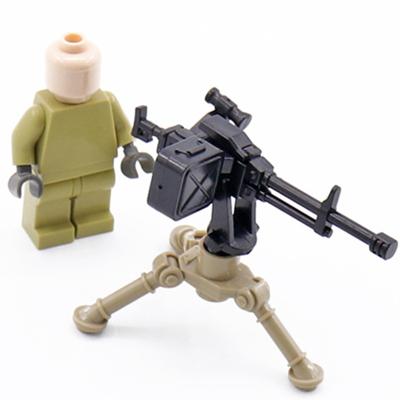 China DIY Building Brick NSV Gun WW2 Soldiers Accessories Army Weapon Pack Building Blocks Heavy Equipped Brick Toy Sets for sale