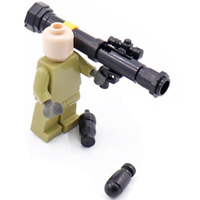 China DIY Building Brick MK153 Bazooka Air Defense Mortar WW2 Equipped Weapon Accessory Military Pack Piece Soldiers Army Building Blocks Brick Sets Toys for sale