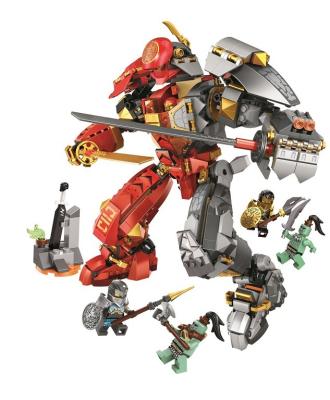 China Educational Classic Model Toys Sets Bricks of 11555 Building Blocks DIY TOY Fire Stone Mech Robot for Kids Kits for sale