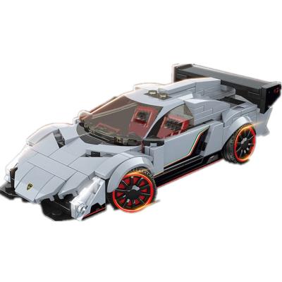 China NEW Famous DIY Building Brick Supercar Race Car Sports Building Blocks Bricks Sets Kits Kids Classic Model for sale