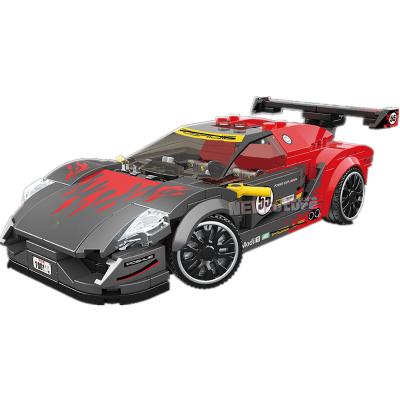 China NEW Famous DIY Building Brick Supercar Race Car Sports Building Blocks Bricks Sets Kits Kids Classic Model for sale