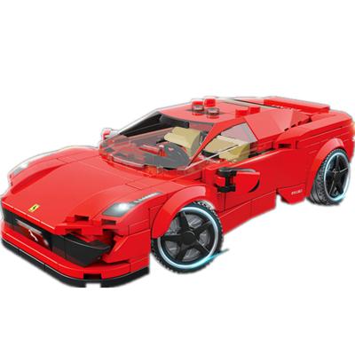 China NEW Famous DIY Building Brick Supercar Race Car Sports Building Blocks Bricks Sets Kits Kids Classic Model Toys for sale