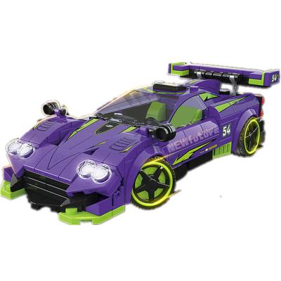 China DIY Building Brick Famous Speed ​​Champion Supercar Racing Car Sports Building Blocks Bricks Sets Kits Kids Classic Model for sale