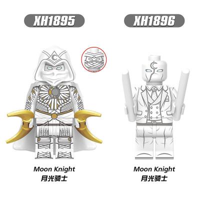 China Construction Toy Super Heroes Moon Knight Battle-hardened Mercenary Mini Action Figures Building Blocks Kids Toys for sale