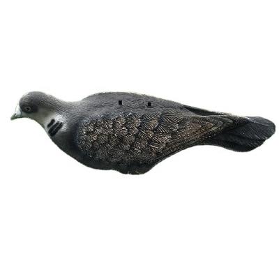 China 2021New Design Waterproof PE Plastic Half Body Pigeon Decoy Rotating Shell Pigeon Shell With Steel Ground Stake for sale