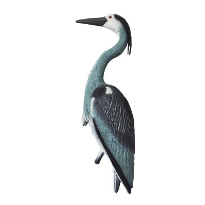 China Large Waterproof Plastic Baby Blue Heron Garden Ornaments For Garden Decoration for sale