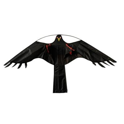 China Best Selling Morden Agriculture Protect Black Nylon Bird Scarer Kite Hawk Kite Alert Birds For Garden for sale