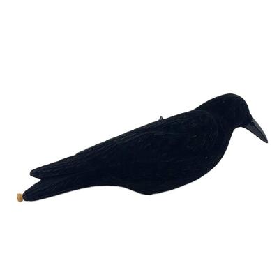 China Art Decor High Quality Artificial Style Animal Crow Ornaments Bird Reflector Farm Bird Repellent for sale